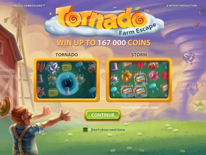 Máquina tragamoneda nueva Tornado: Farm Escape de la Net Entertainment