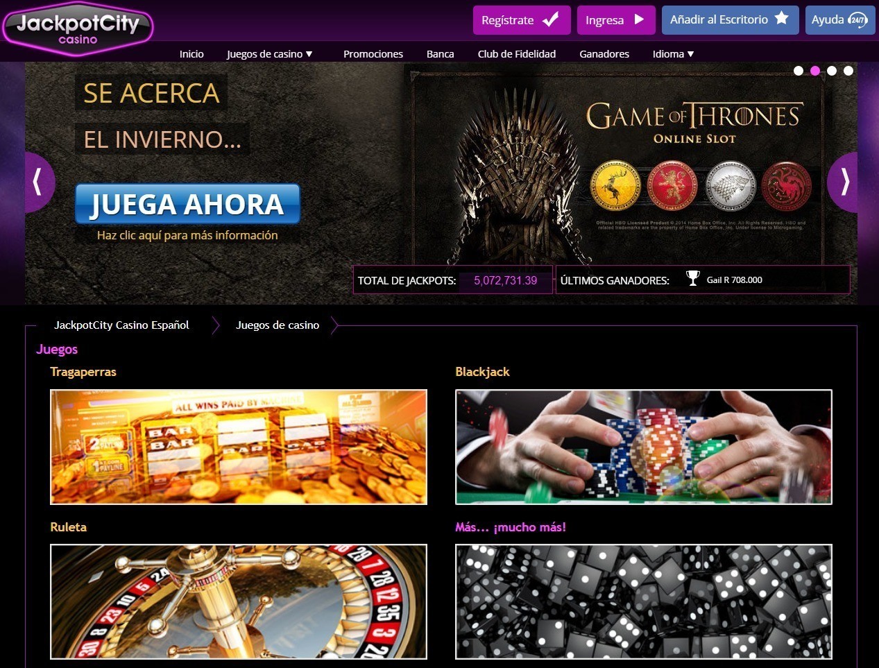 Jackpotcity Juegos 