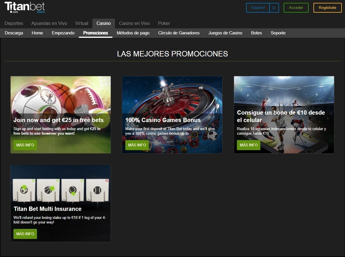 Bonos del TitanBet casino